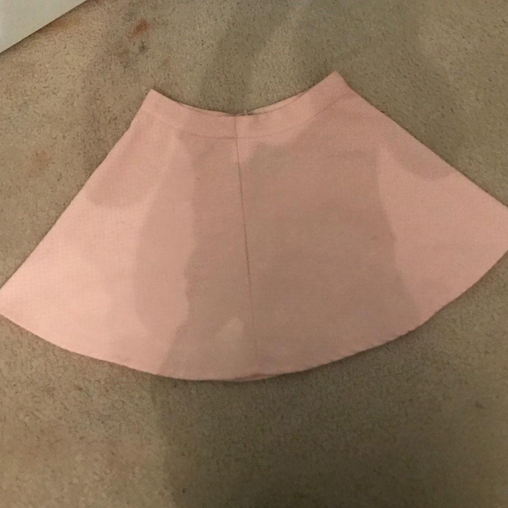 Blush pink skater skirt