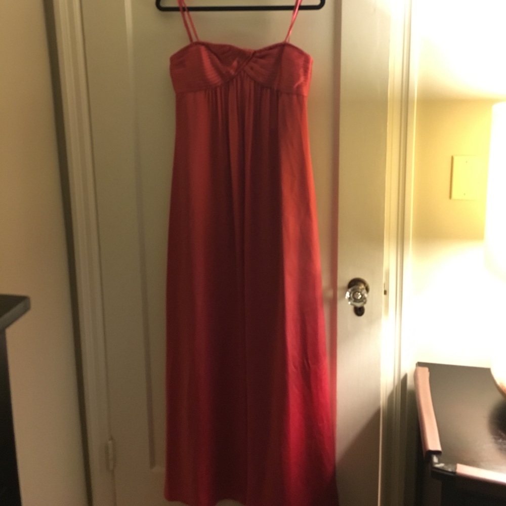 NWT BCBG long strapless empire waist gown