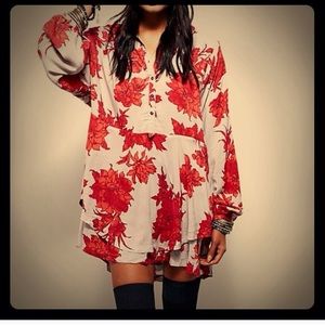 NWT - Free People 'Shake it Up' Shirt Dress