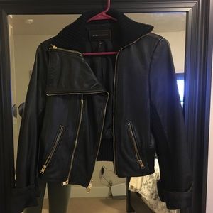 BCBG Leather Jacket Medium