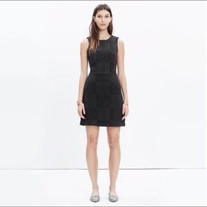 Madewell Textured Afternoon Dress in Black