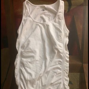White dry fit tank