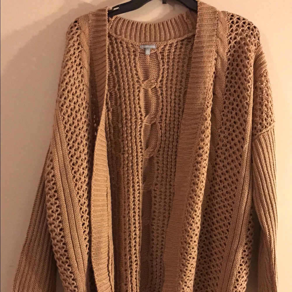 Brown knitted cardigan