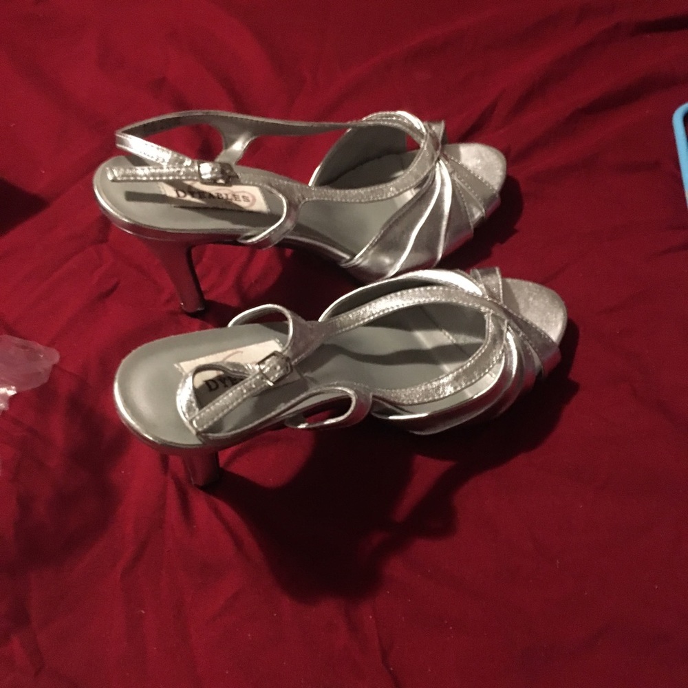 Silver shoes 8.5