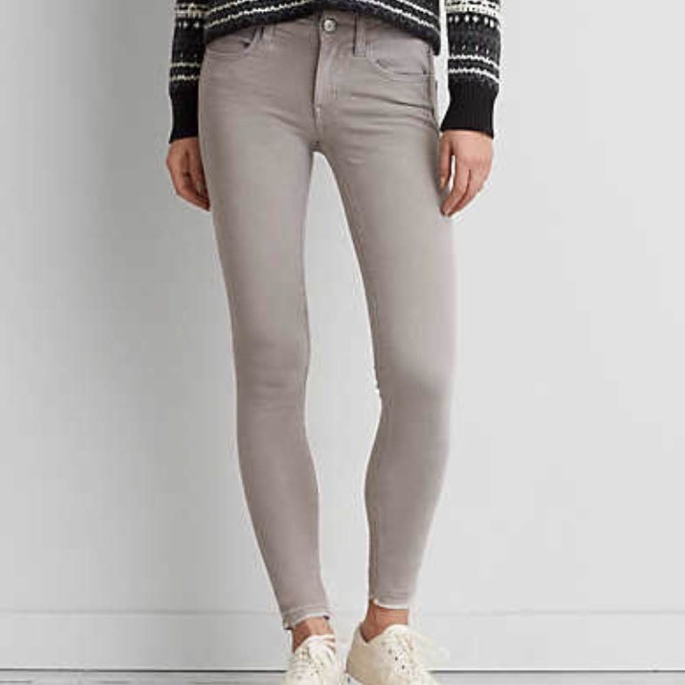 Grey American Eagle Jeggings