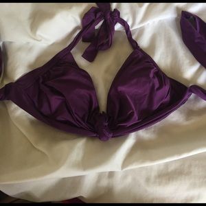 Purple bikini top