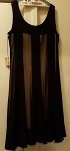 Black Sheer Illusion Dress