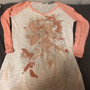 Miss me size large burn out tshirt