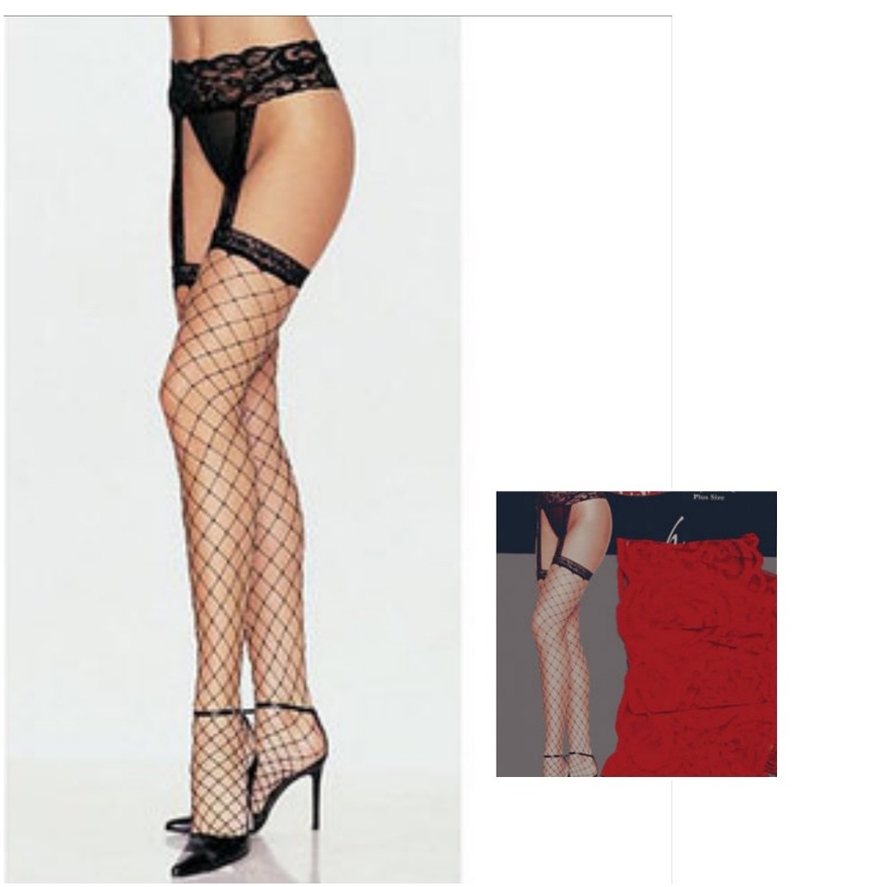 Garterbelt Stockings 1pc Fence Net One Size