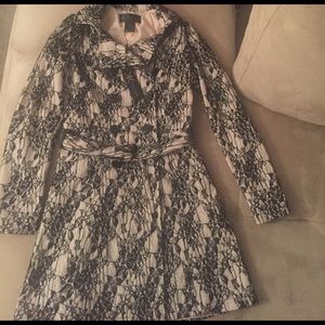 Kardashian Kollection lace trench coat