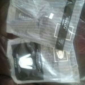 Alfani slim fitted dark brown/ gray stripe shirt