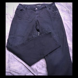 Lane Bryant Navy Skinny Jeans Sz 16