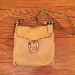 Coach Messenger Bag in Yellow Leather