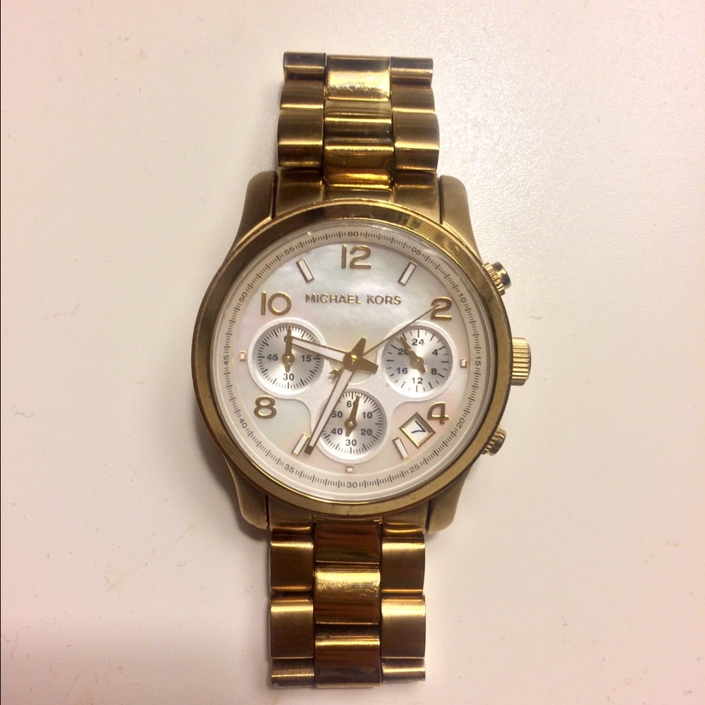 MK Michael KORS gold watches