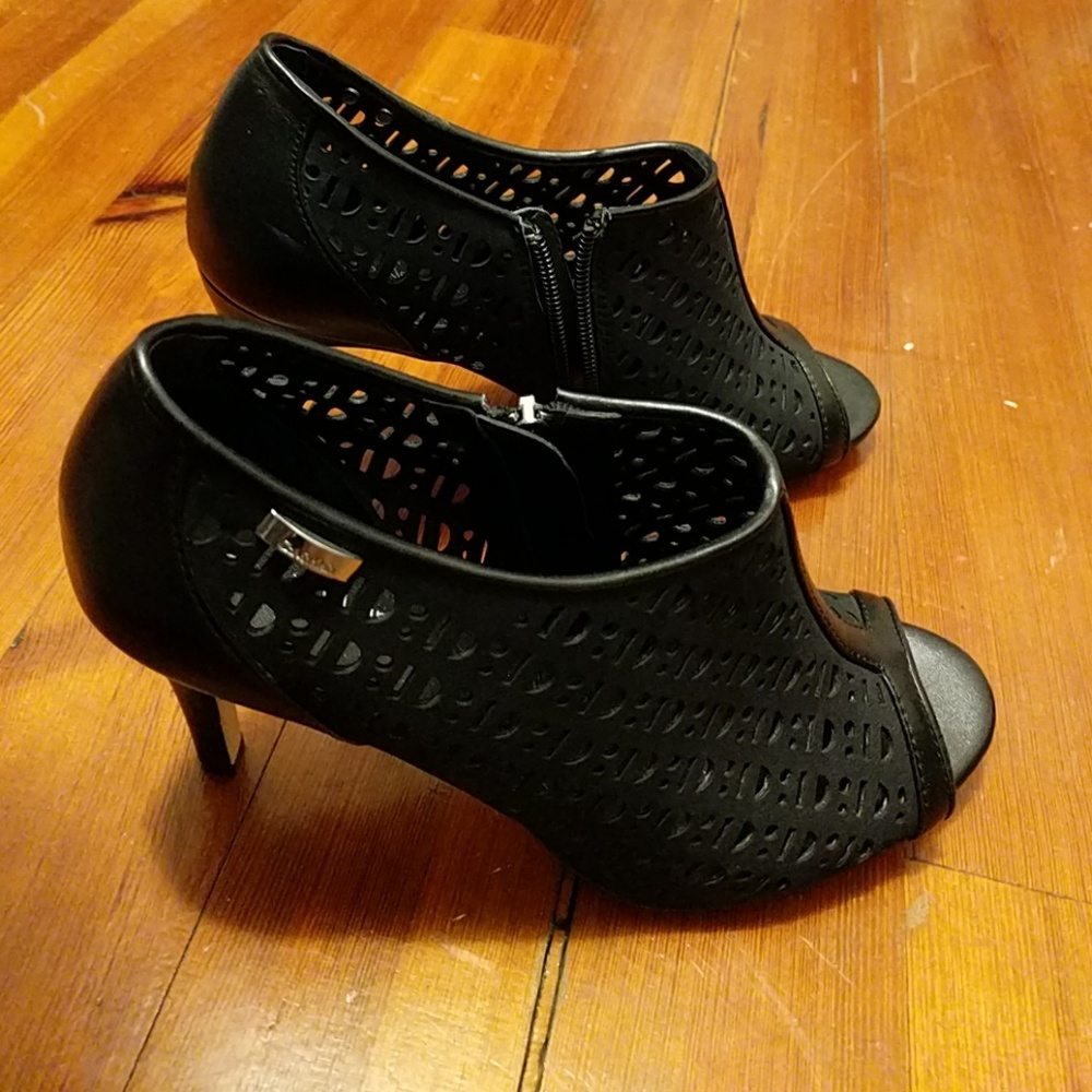 Calvin Klein Kailani peeptoe booties