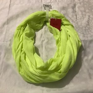 Neon Yellow Infinity Scarf