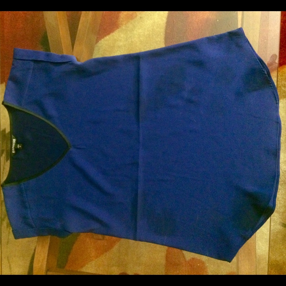 Blue Silk Blouse