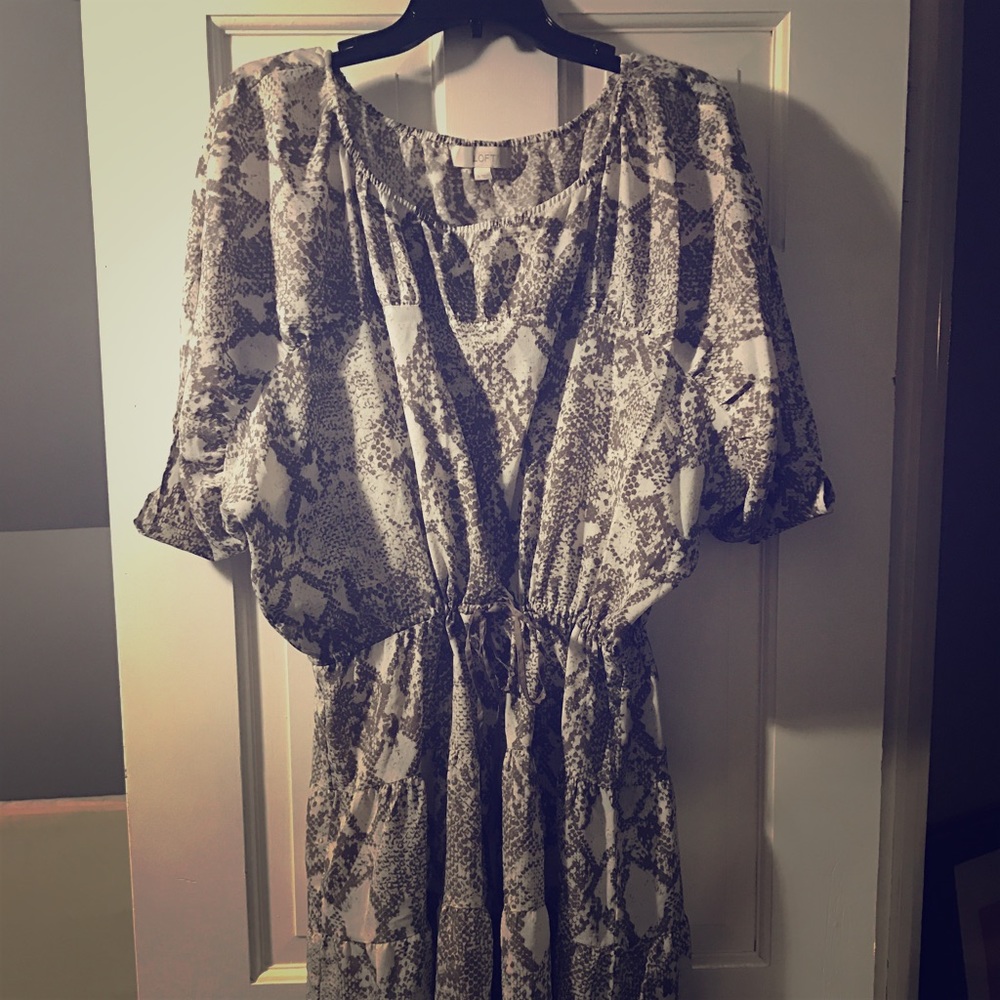Snakeskin print sundress