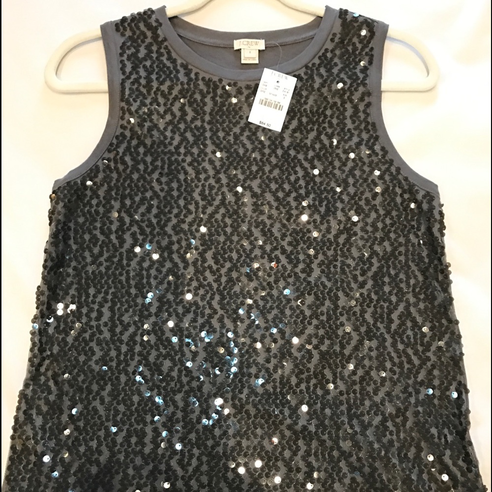 J Crew Sequin Shell Tank