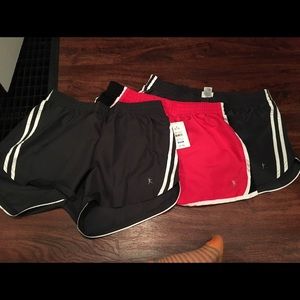 3 pairs of Danskin running shorts size M