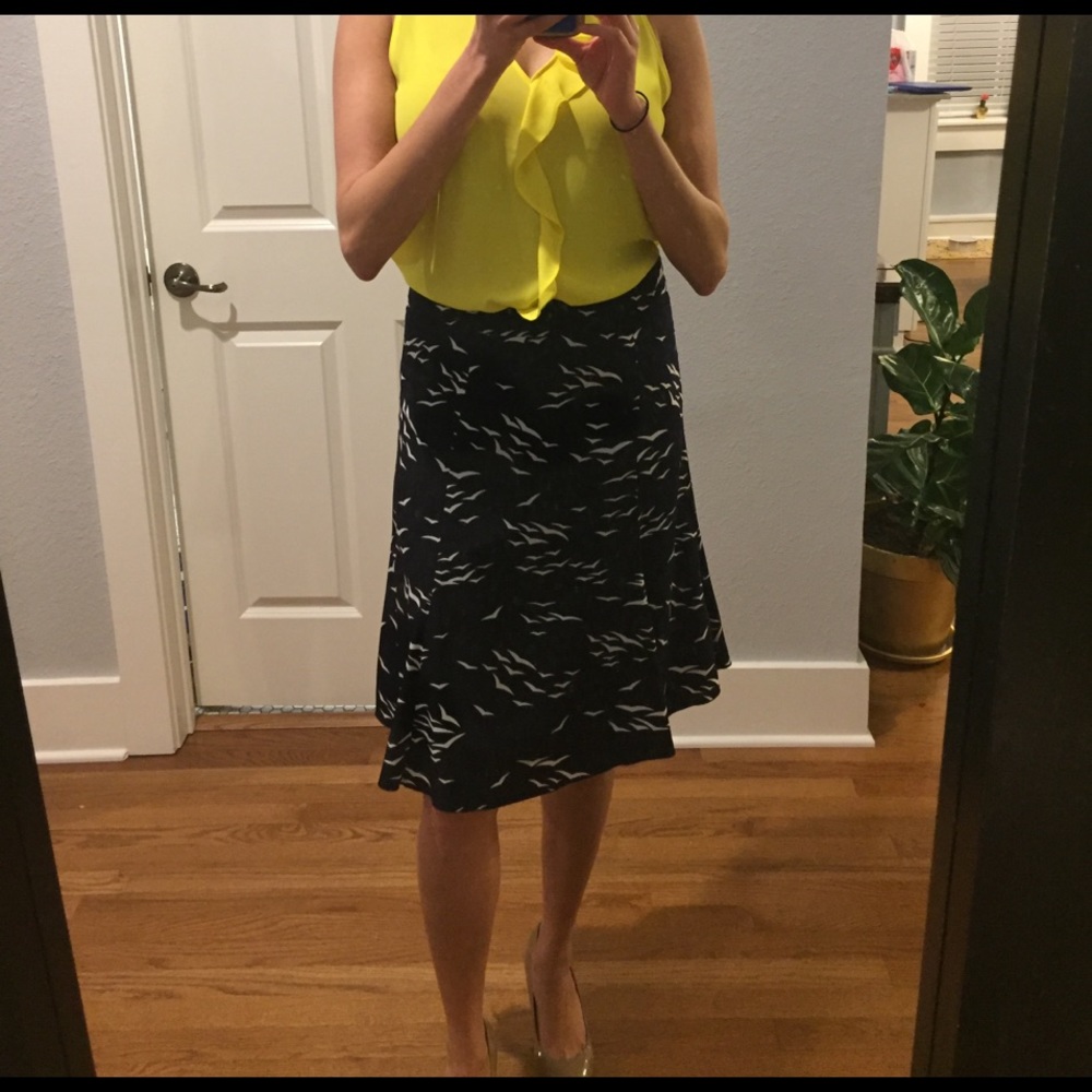 Banana Republic Navy A Line Skirt