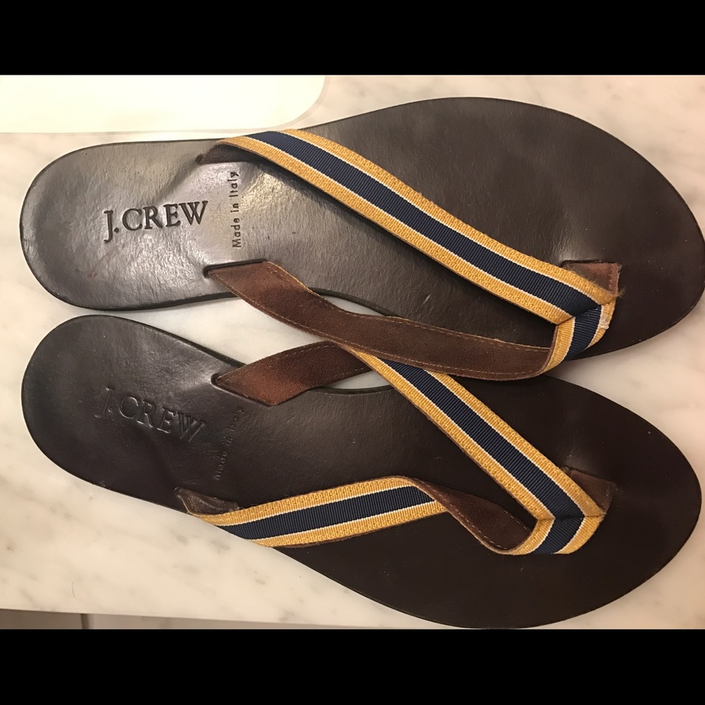 J. Crew flip flops