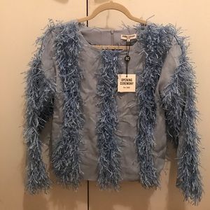 Opening Ceremony Raffia Welt Pullover