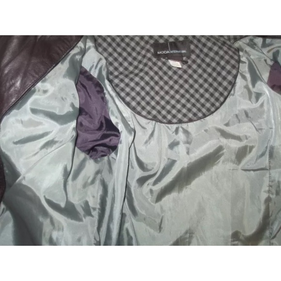 🚫SOLD🚫Moda Internl 100% Genuine Leather Jacket S - Picture 8 of 8