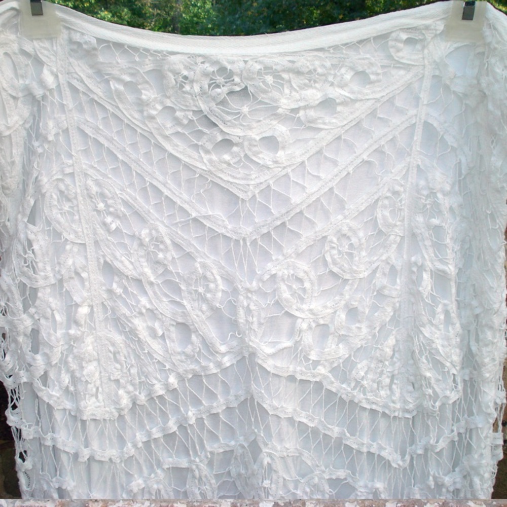 INC Clear Skies Lined Lace Skirt - Size 16W - Picture 2 of 2