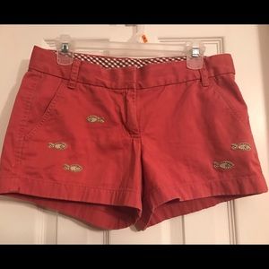 J. Crew embellished chino shorts