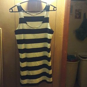 Mini stripe tank dress