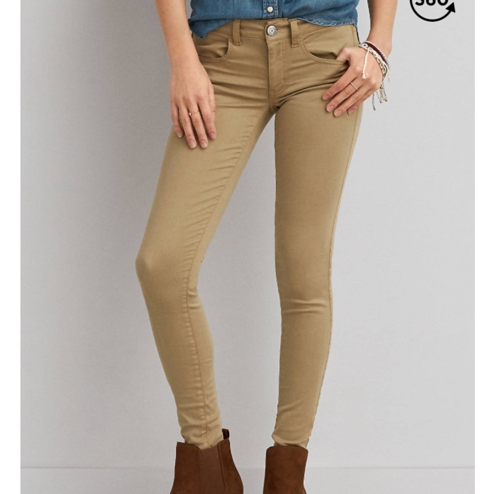American Eagle Khaki Jeggings