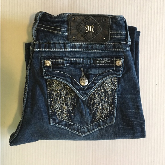 Miss Me Denim - Miss Me Boot Cut Blue Jeans (30)