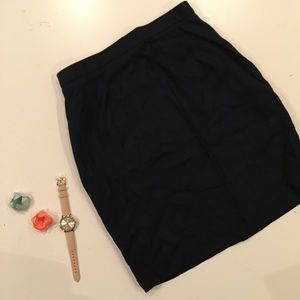 SOLD - Vintage navy pencil skirt
