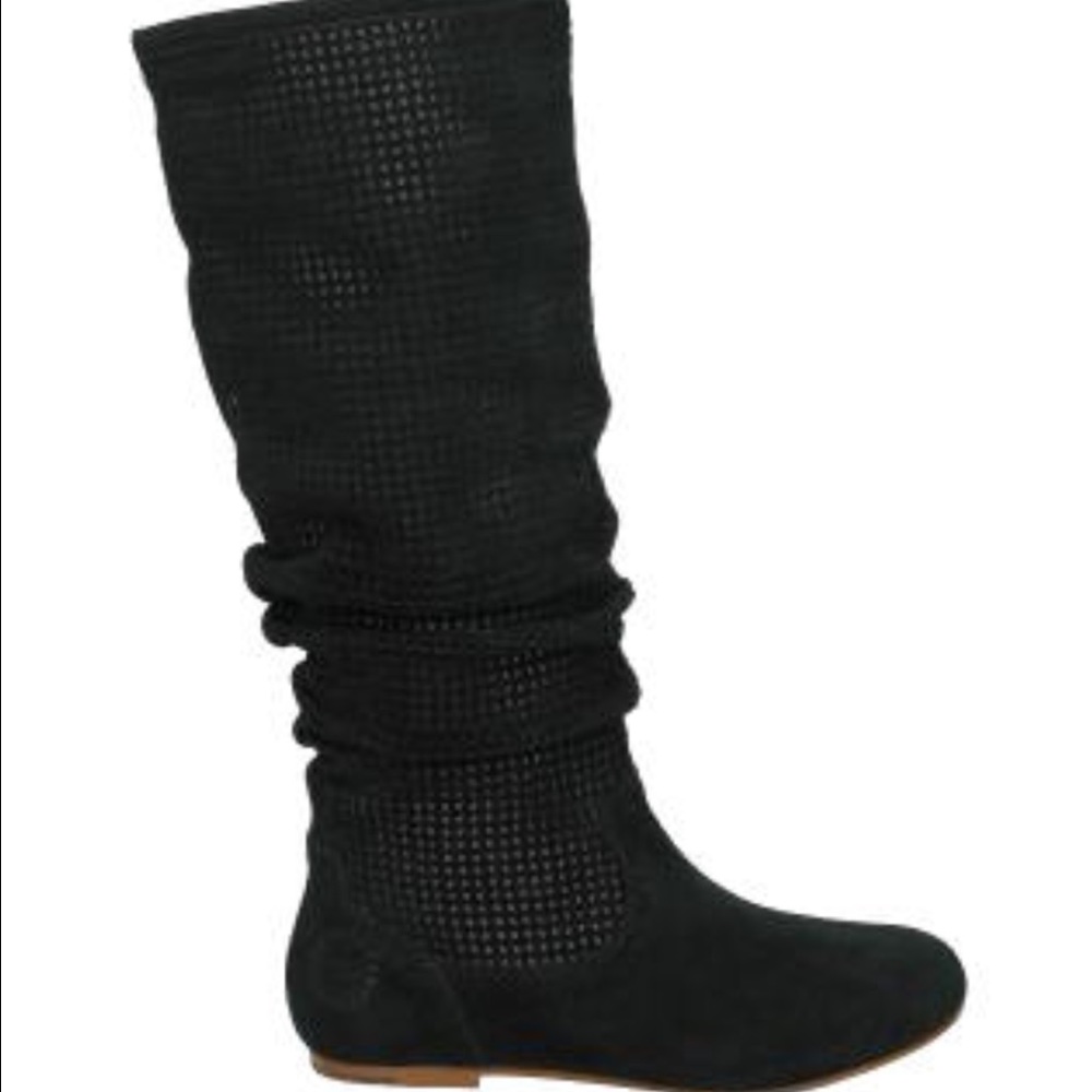 UGG Black Abilene Suede Slouch Boots New 6