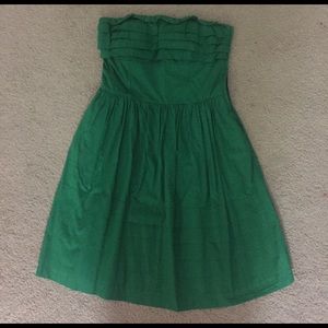 Jack by BB Dakota Green Strapless Dress