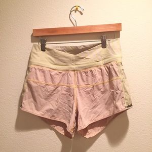 Lululemon Speed Shorts - tan!