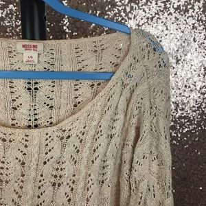 CLEAR OUT SALE ✨Cozy crotchet cream sweater