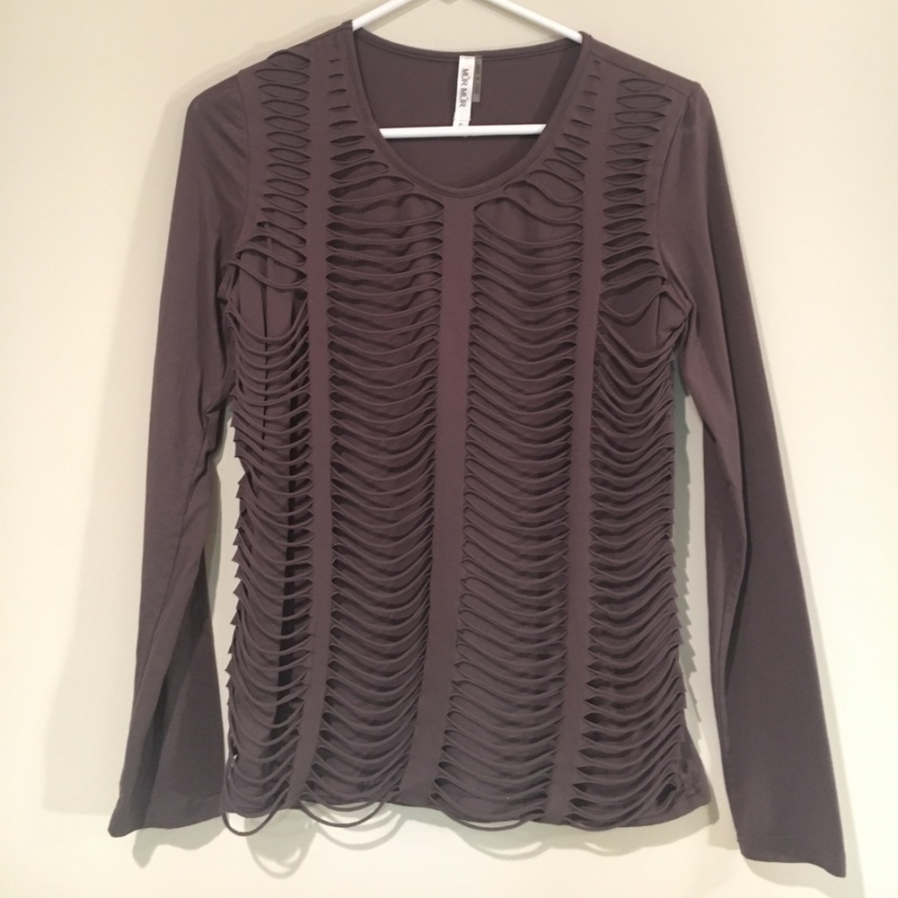 Purple long sleeve tee