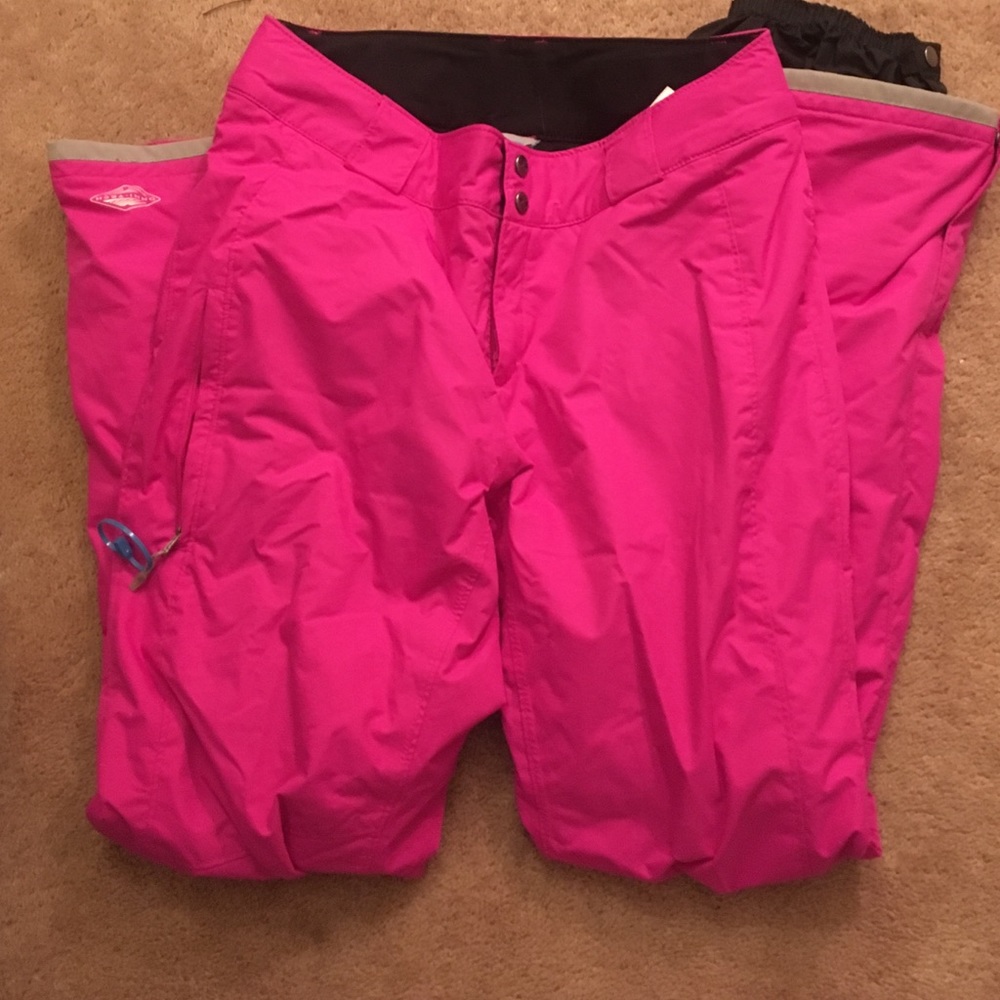 Columbia hot pink ski pants