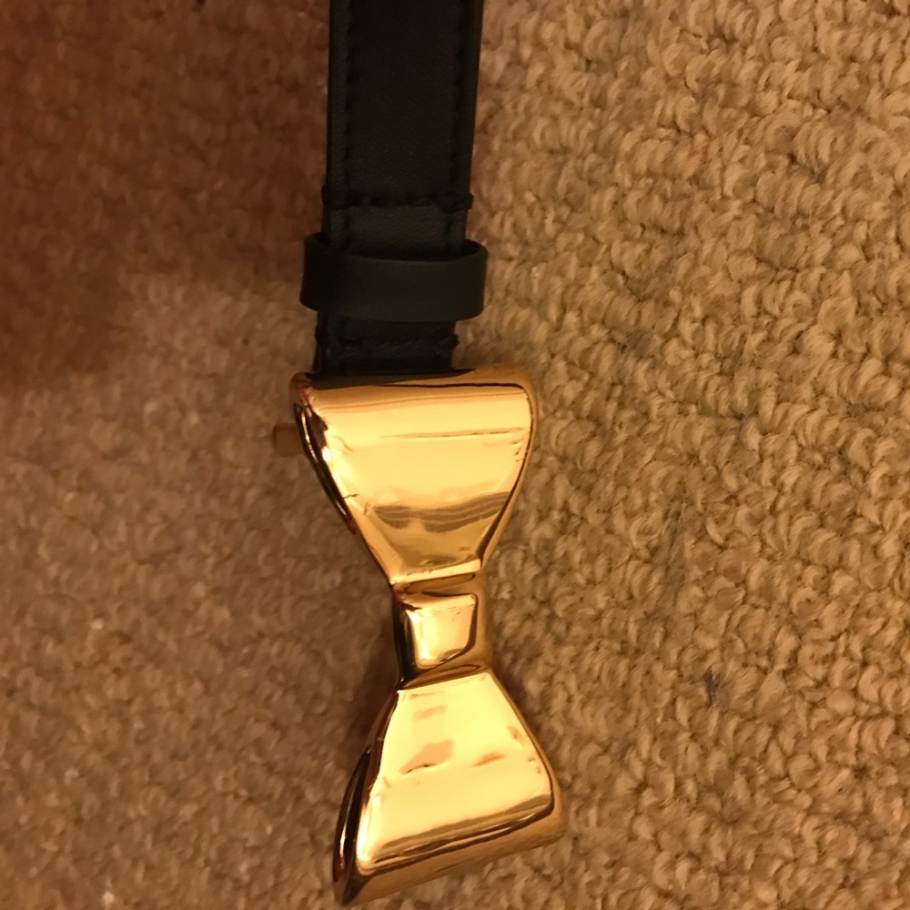 C Wonder Black leather Belt