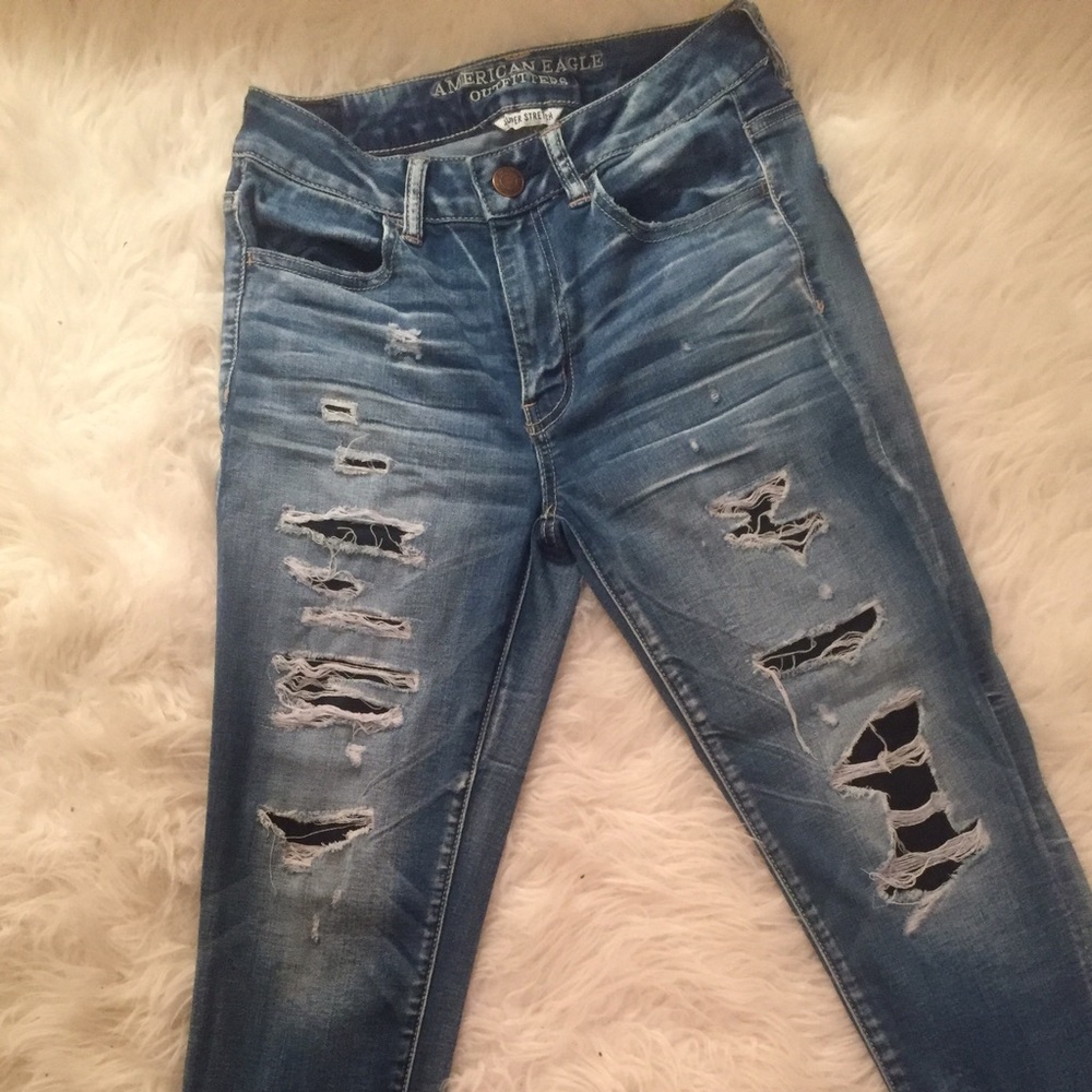 SIZE6 AE SUPER STRETCH HIGH WAIST JEGGINGS 💙