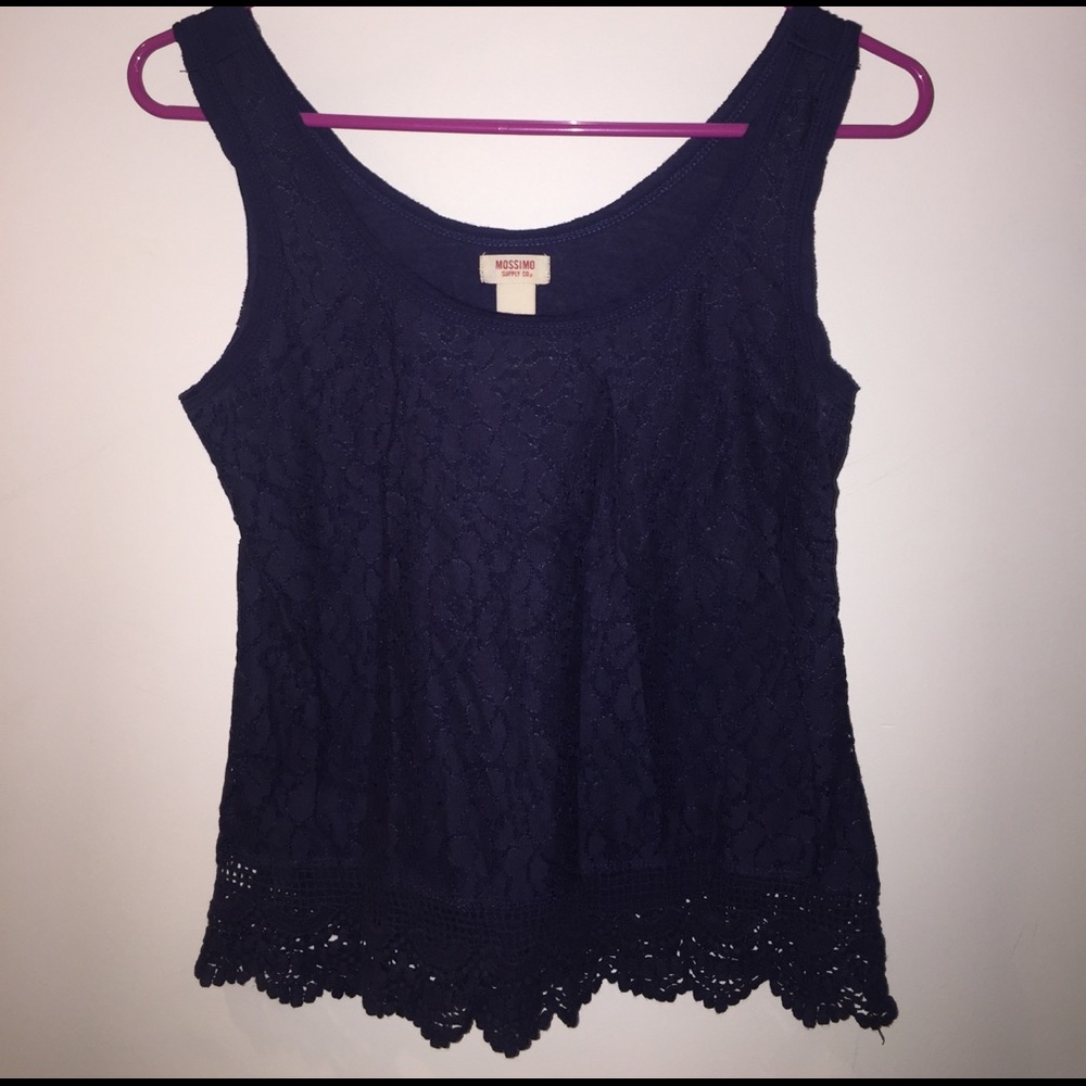 Mossimo Supply Co navy lace tank!