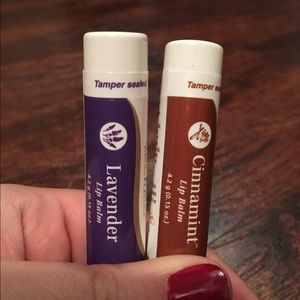 Set of 2 young living essential oil lip balms