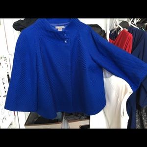 Ann Taylor cape with sleeves.