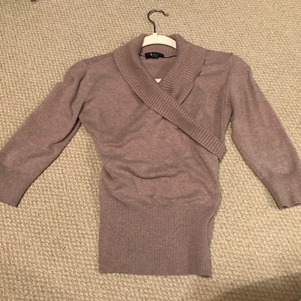 Knit cross body top
