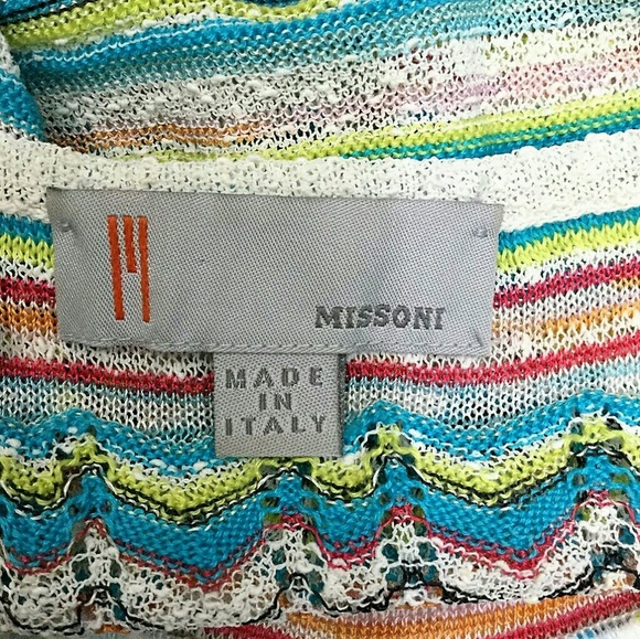 Sold****"M Missoni knit chevron stripe top - Picture 4 of 4