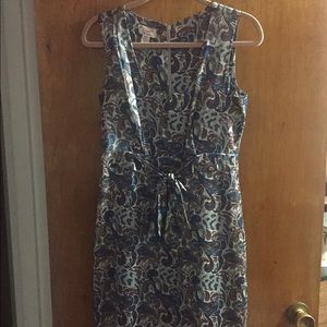 Penguin Silk Paisley Sheath Dress - Size 6