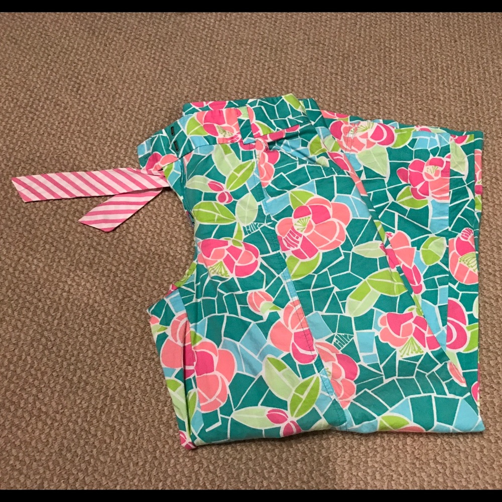 Lilly Pulitzer cotton flare and flirty pants