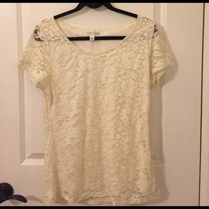 Banana Republic White top- Large